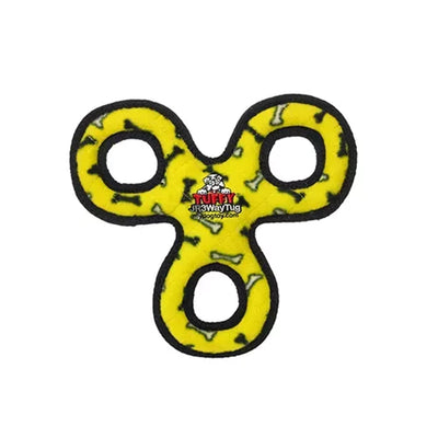 Tuffy Jr 3WayTug Yellow Bone - Your Pet Connection