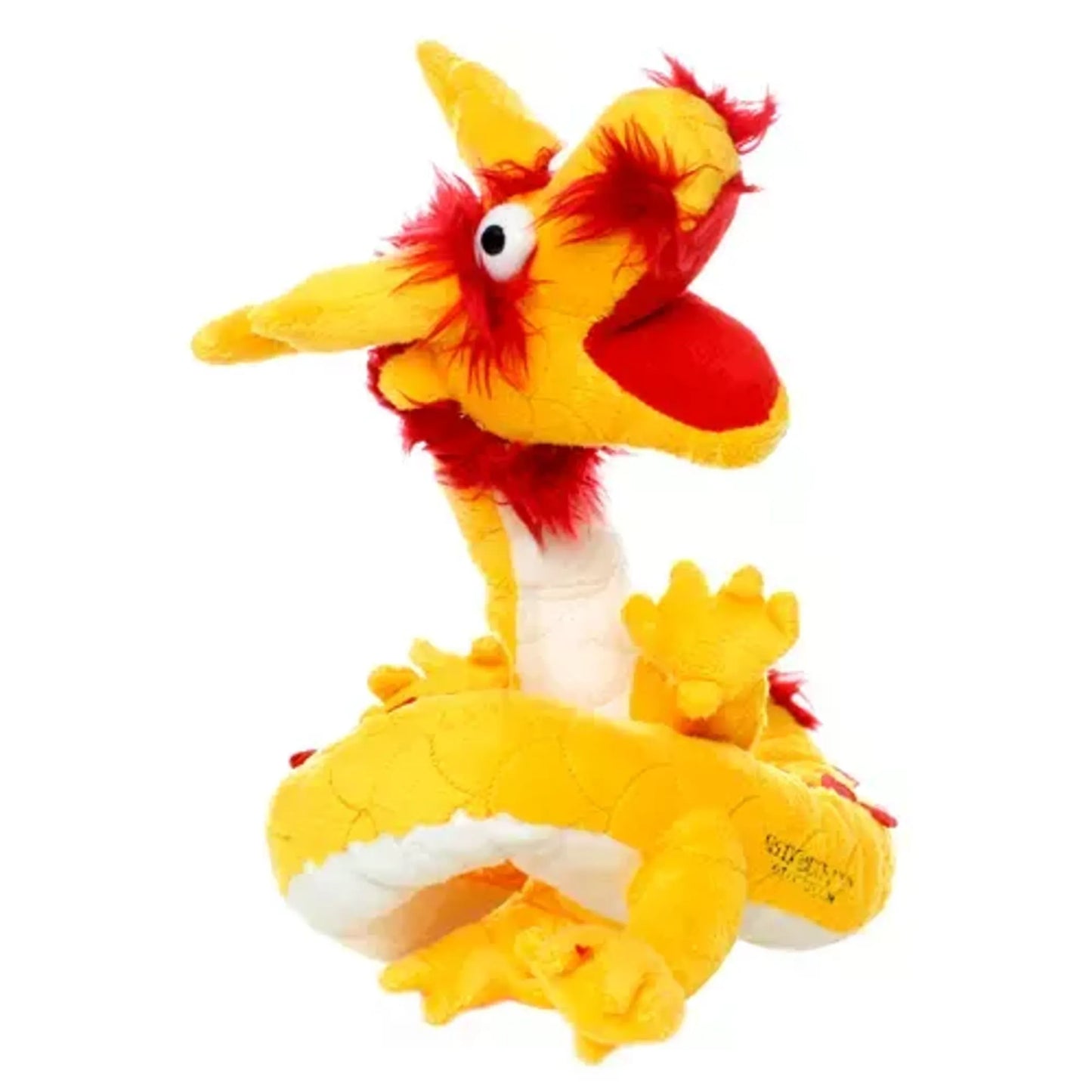 VIP Products Mighty Dragon Yellow Plush Dog Toy