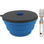Mr. Peanut's Collapsible Silicone Camping Bowl with Lid & Foldable Fork - Your Pet Connection