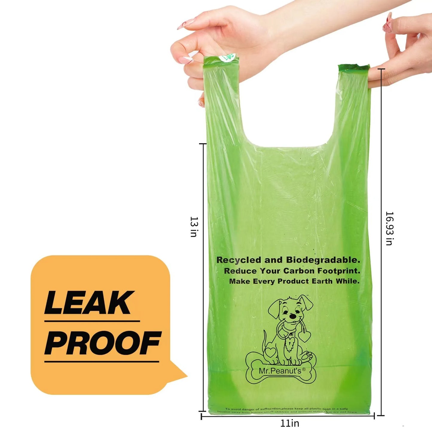 Mr. Peanut's XL Pooper Scooper and BioDegradable Recycled Plant Based Waste Bags - Your Pet Connection