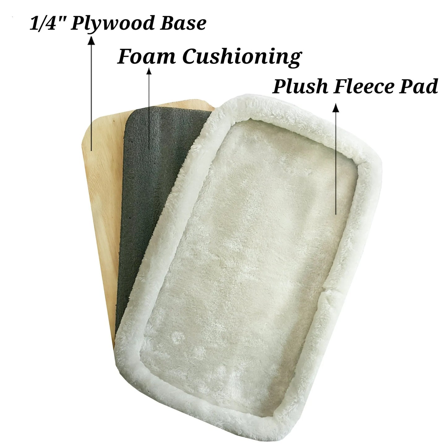 Copper Series Plush Replacement Faux Fleece Pad with Plywood Base - Your Pet Connection