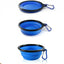 Single Blue Silicone Collapsible Travel Bowl - Your Pet Connection