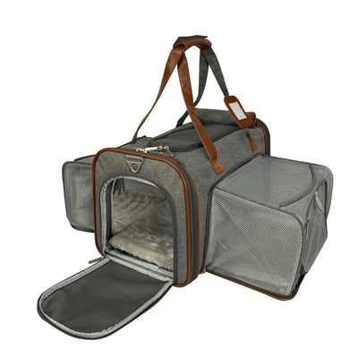 Mr. Peanut's Gold Series Standard Size Double Expandable Pet Carrier - Your Pet Connection
