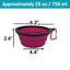 Mr. Peanut's Collapsible Silicone Bowls with Color Matched Carabiner Clips - Your Pet Connection