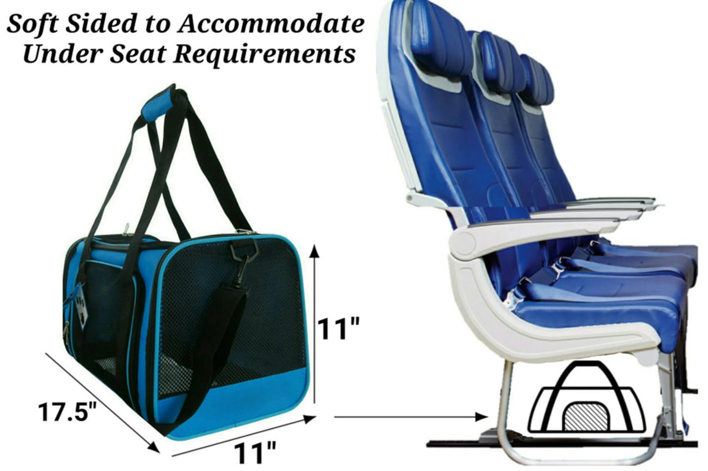 Mr. Peanut's Silver Series Airline Capable Soft Sided Pet Carrier - Your Pet Connection