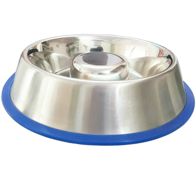 Mr. Peanut's Slow Feed Anti Bloat Dog Bowl with Bonded Silicone Base - Your Pet Connection