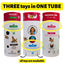 3-in-1 Enrichment Tube for Dogs - Tug Toy, Treat Dispenser & Snuffle Ball - Blue - Your Pet Connection