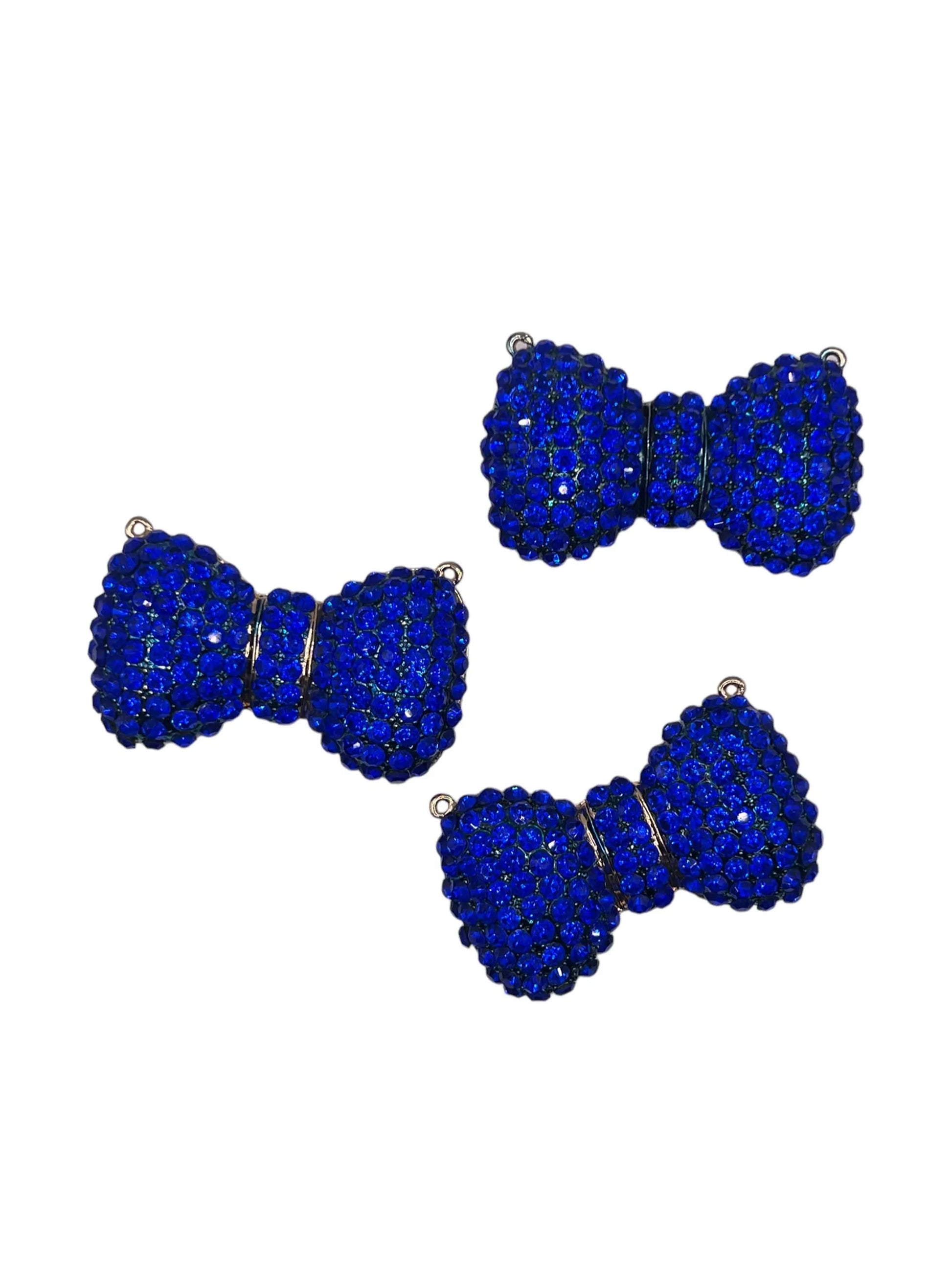Royal Blue Bow Necklace- Big Dog Necklace - Your Pet Connection