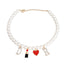 Cream Pearl Designer Charm Necklace - Your Pet Connection
