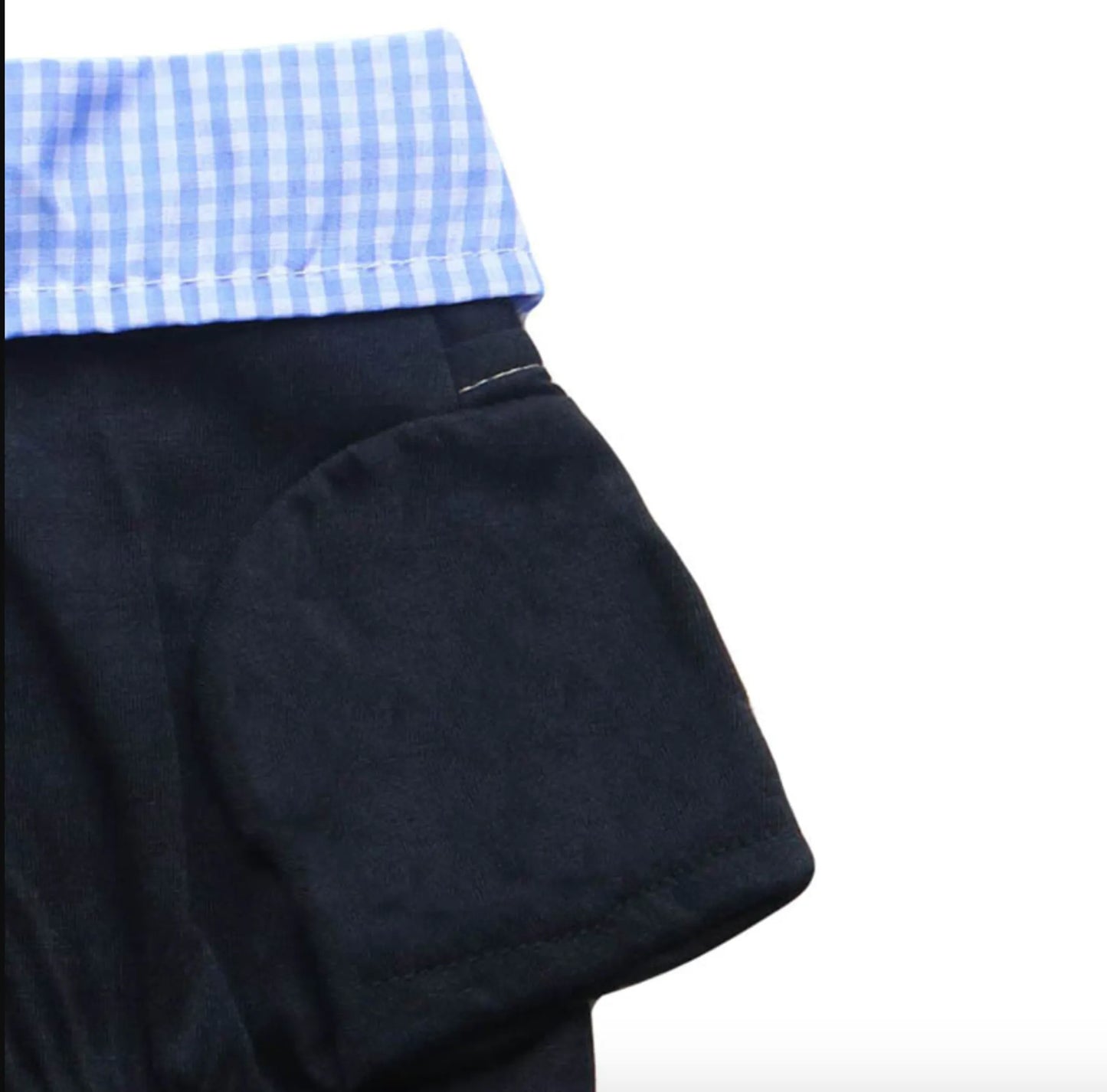 Bark Fifth Avenue Stylish Summer Plaid Dog Shirt XS