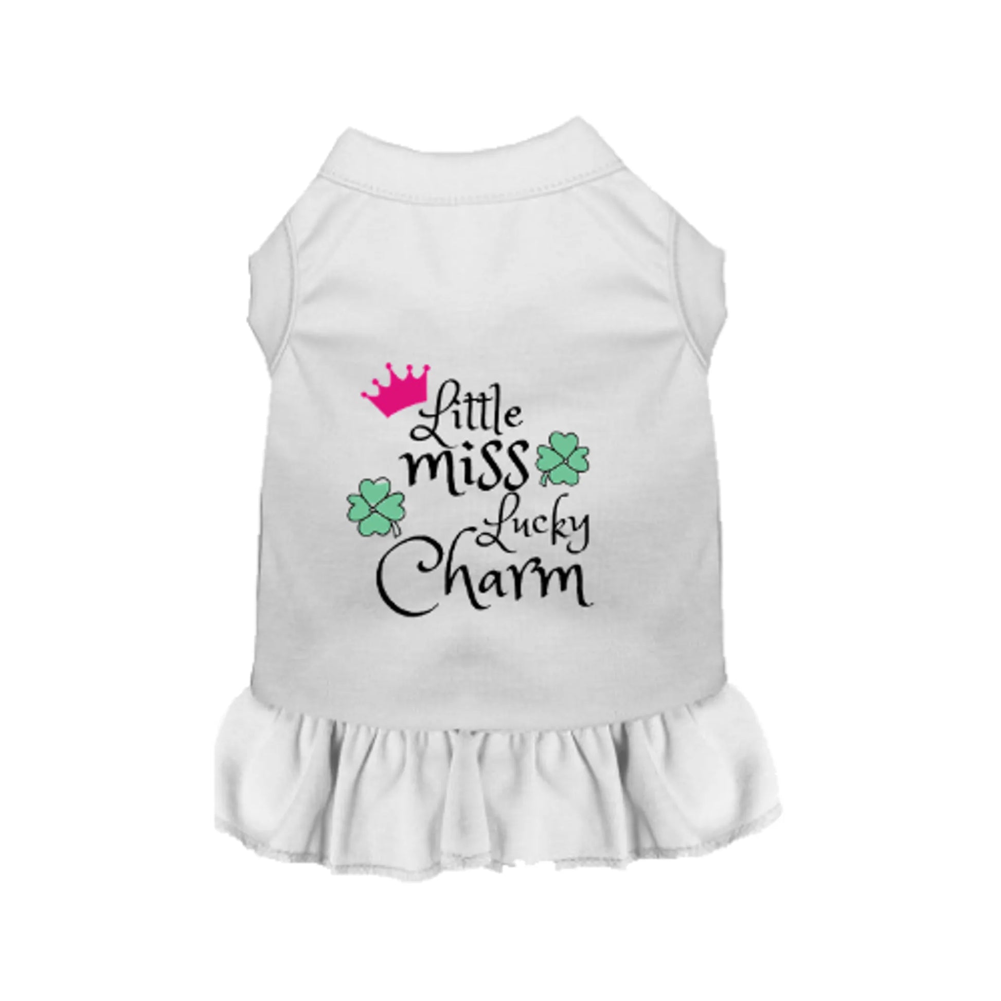 Little Miss Lucky Charm - Color: White | Pack Of: 1 | Style: Tee - Your Pet Connection