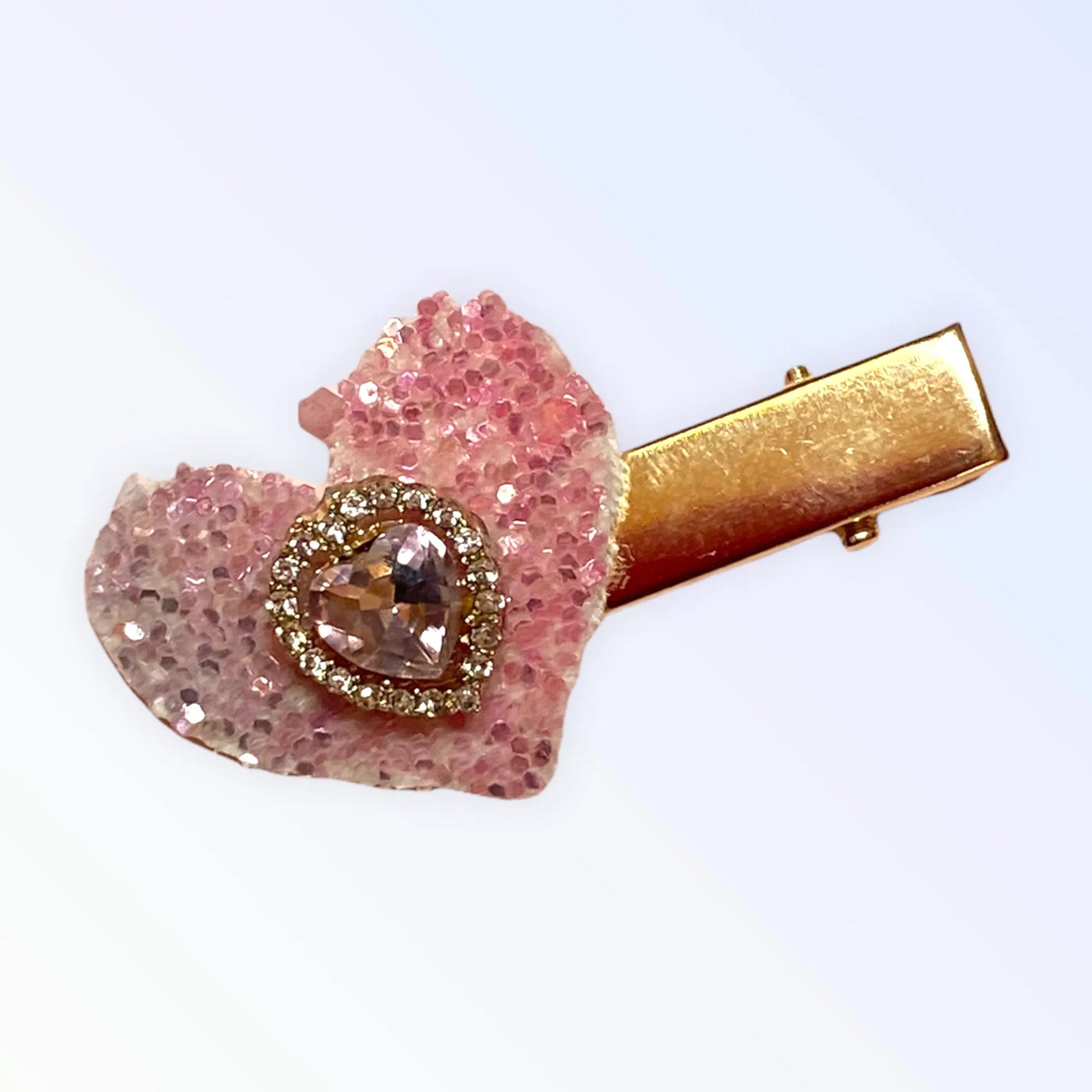 Lovely Glitter Heart Hairclip - Your Pet Connection