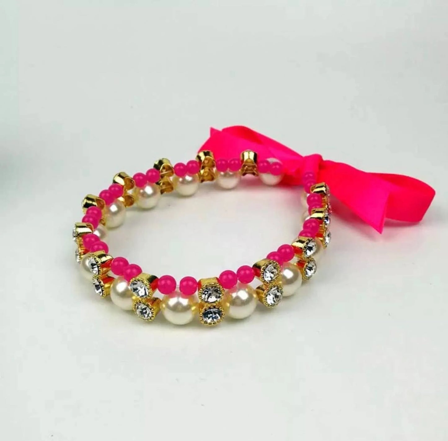 Lovely Pearl Ribbon Necklace - Your Pet Connection