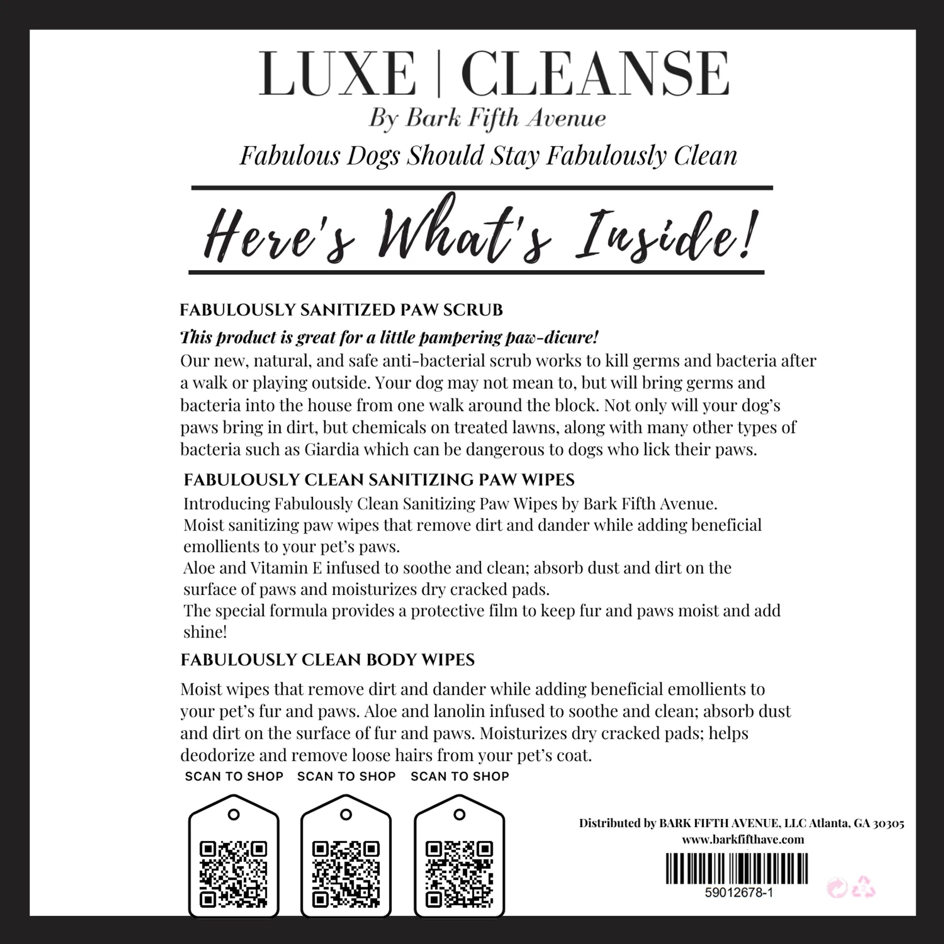 Luxe Cleanse Travel Safe and Go Kit - Your Pet Connection