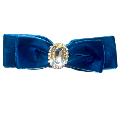 Bark Fifth Avenue Velvet Pet Bow with Rhinestone 10cm