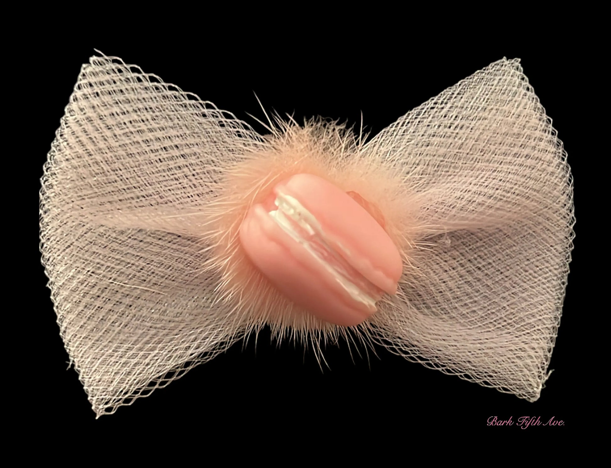Macaroon Tulle Dog Hair Bows - Your Pet Connection
