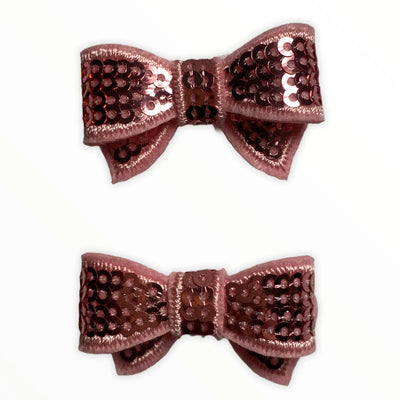 Mini Sequin Hair Bow Clips - Your Pet Connection