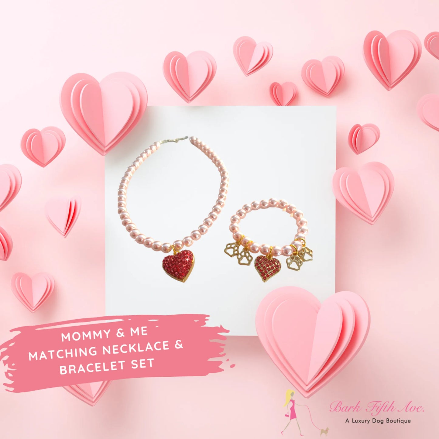 Mommy & Me Matching Necklace and Bracelet Set - Your Pet Connection