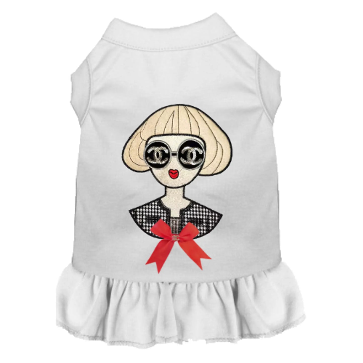 Bark Fifth Avenue Ruffle Dog Dress Small