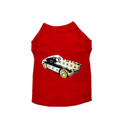 My Fancy Race Car Dog Tee - Your Pet Connection