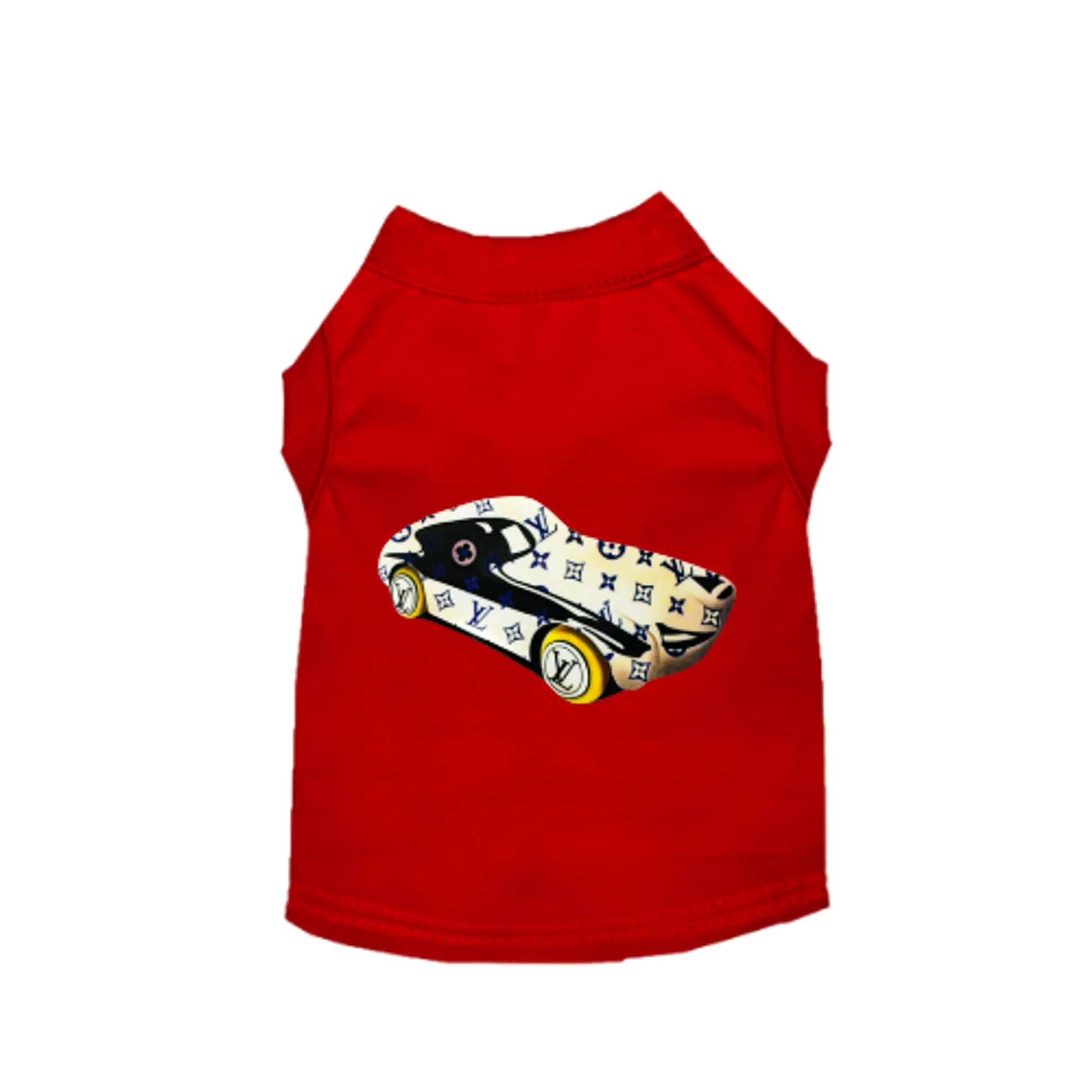 My Fancy Race Car Dog Tee - Your Pet Connection
