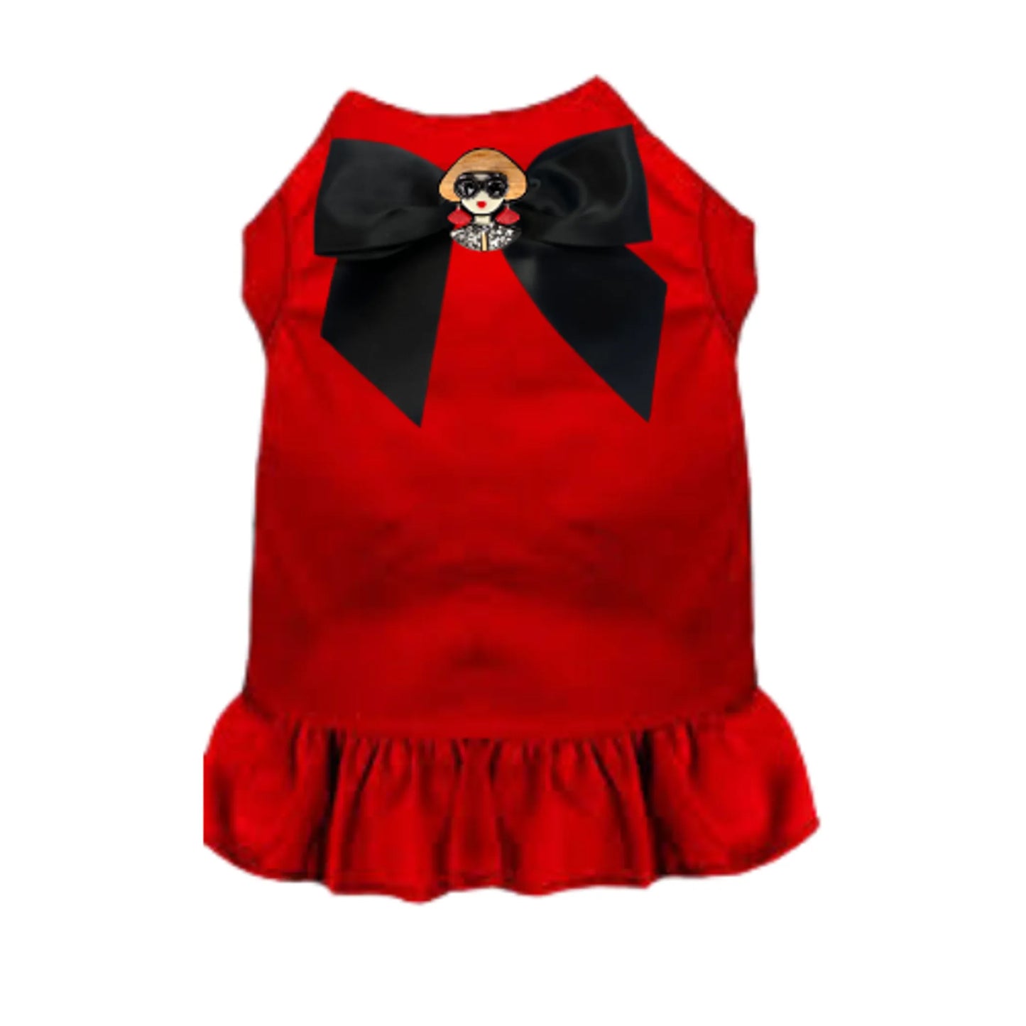 Bark Fifth Avenue Stylish Dog Dress with Ruffle