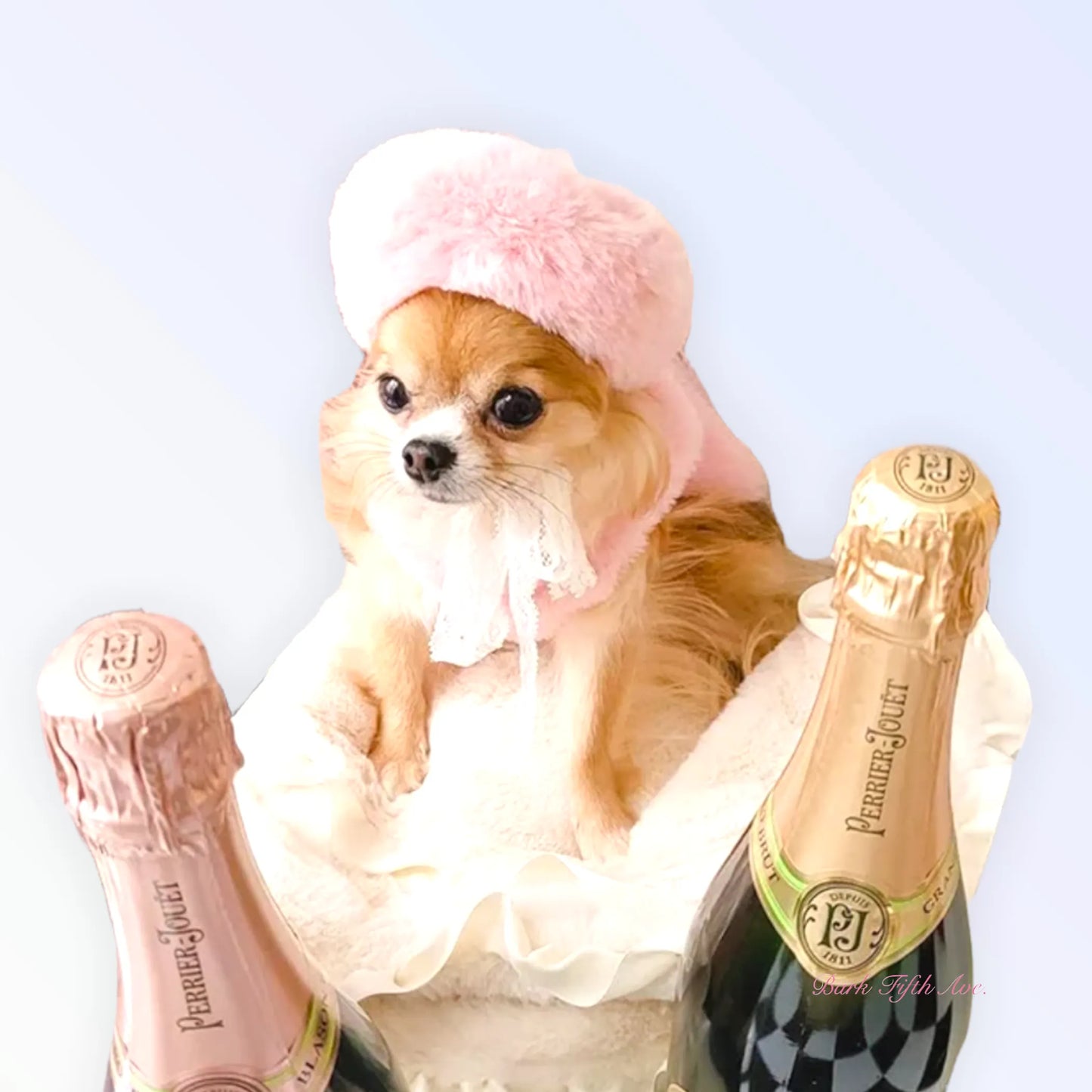 Bark Fifth Avenue Luxurious Furry Beret for Dogs