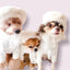 Bark Fifth Avenue Luxurious Furry Beret for Dogs