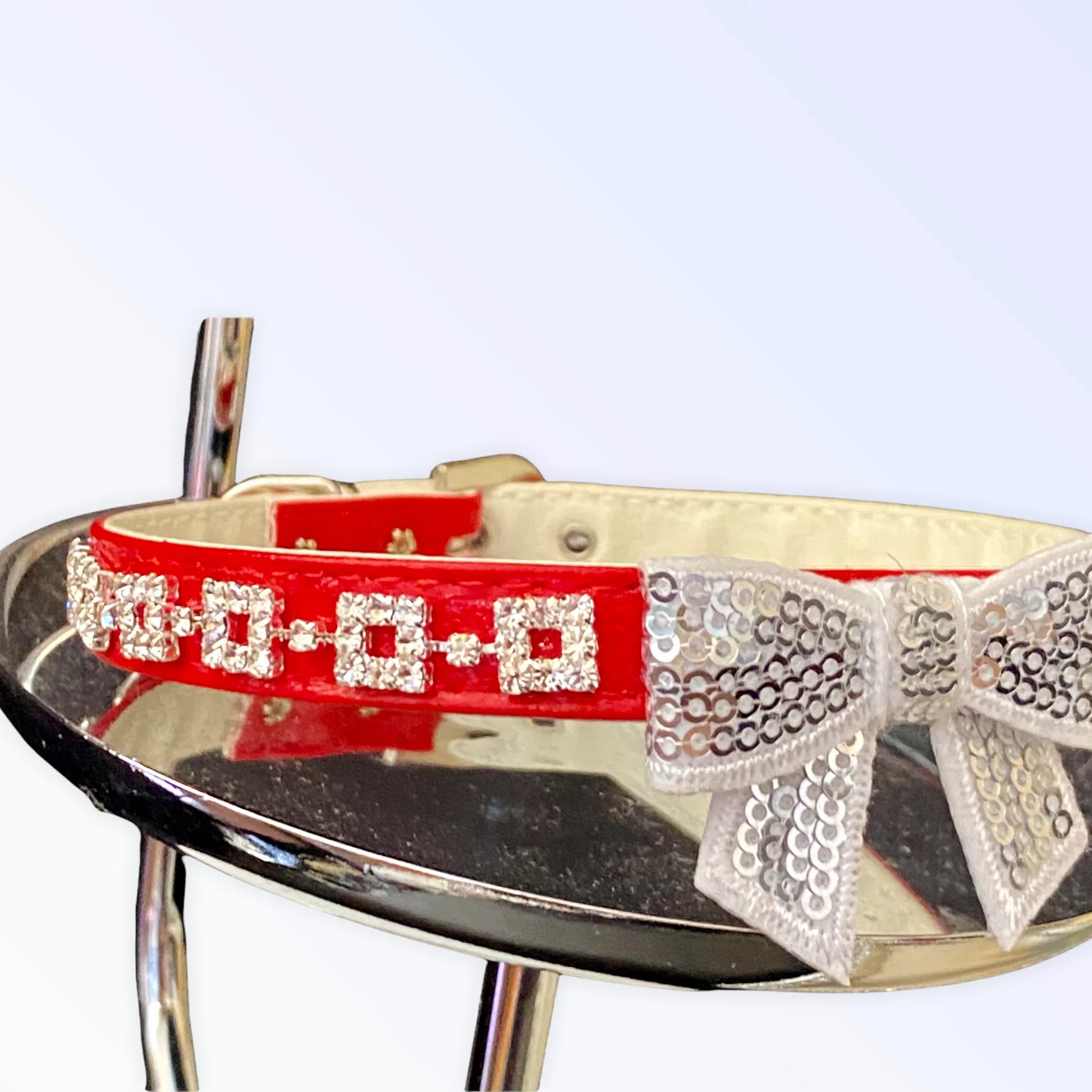 My Glam Holiday Bow Collar - Your Pet Connection