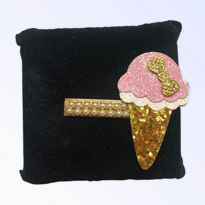 My Little Ice Cream Cone Hair Barrettes - Your Pet Connection