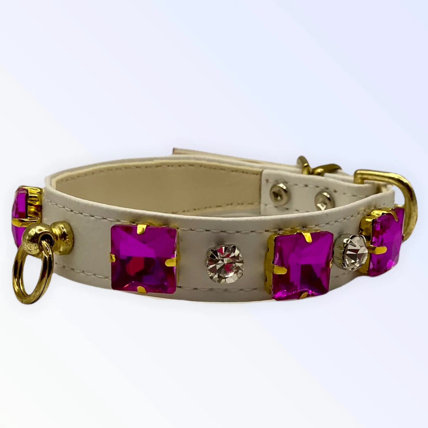 Bark Fifth Avenue Luxurious Rhinestone Dog Collar 14mm