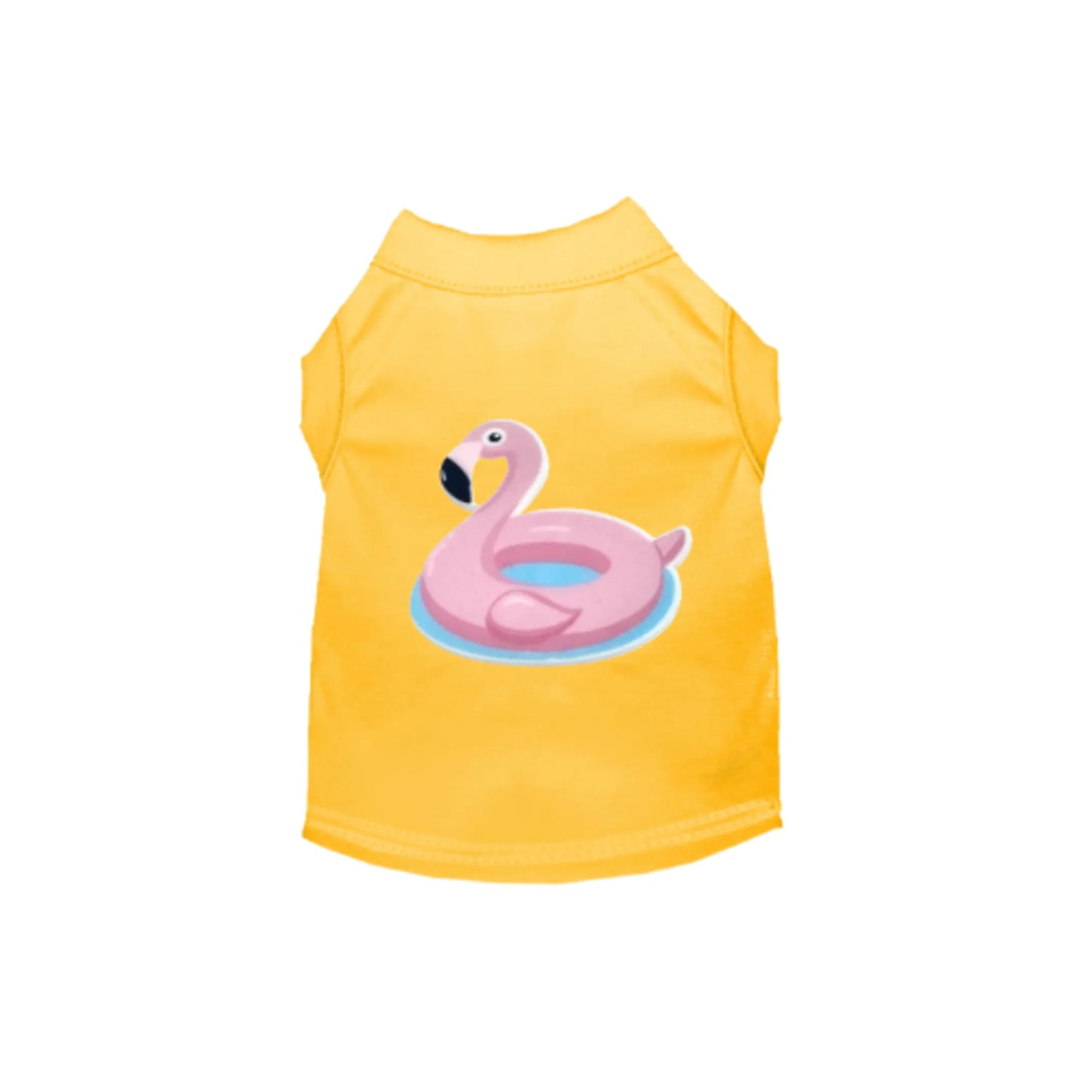 Bark Fifth Avenue Summer Flamingo Dog Tee Medium