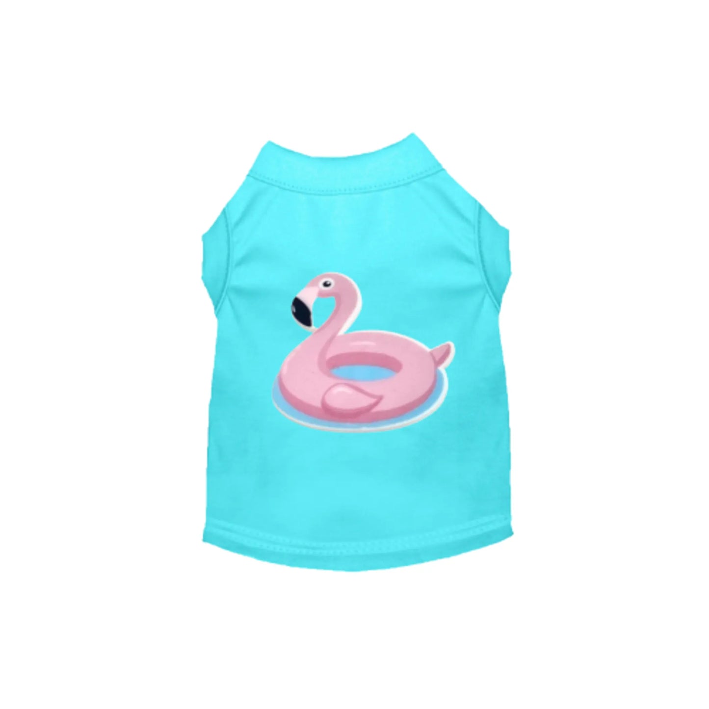 Bark Fifth Avenue Summer Flamingo Dog Tee Medium
