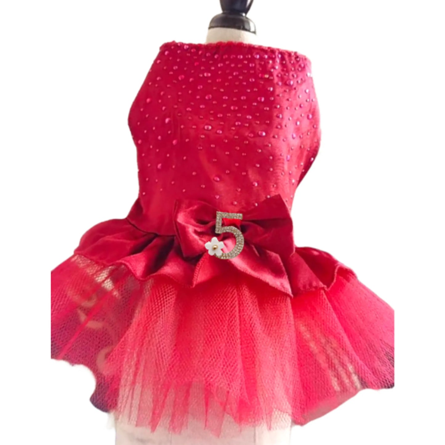 Bark Fifth Avenue Holiday Glamorous Dog Tutu Dress
