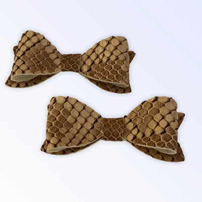 Nude Python Hair Barrettes - Your Pet Connection