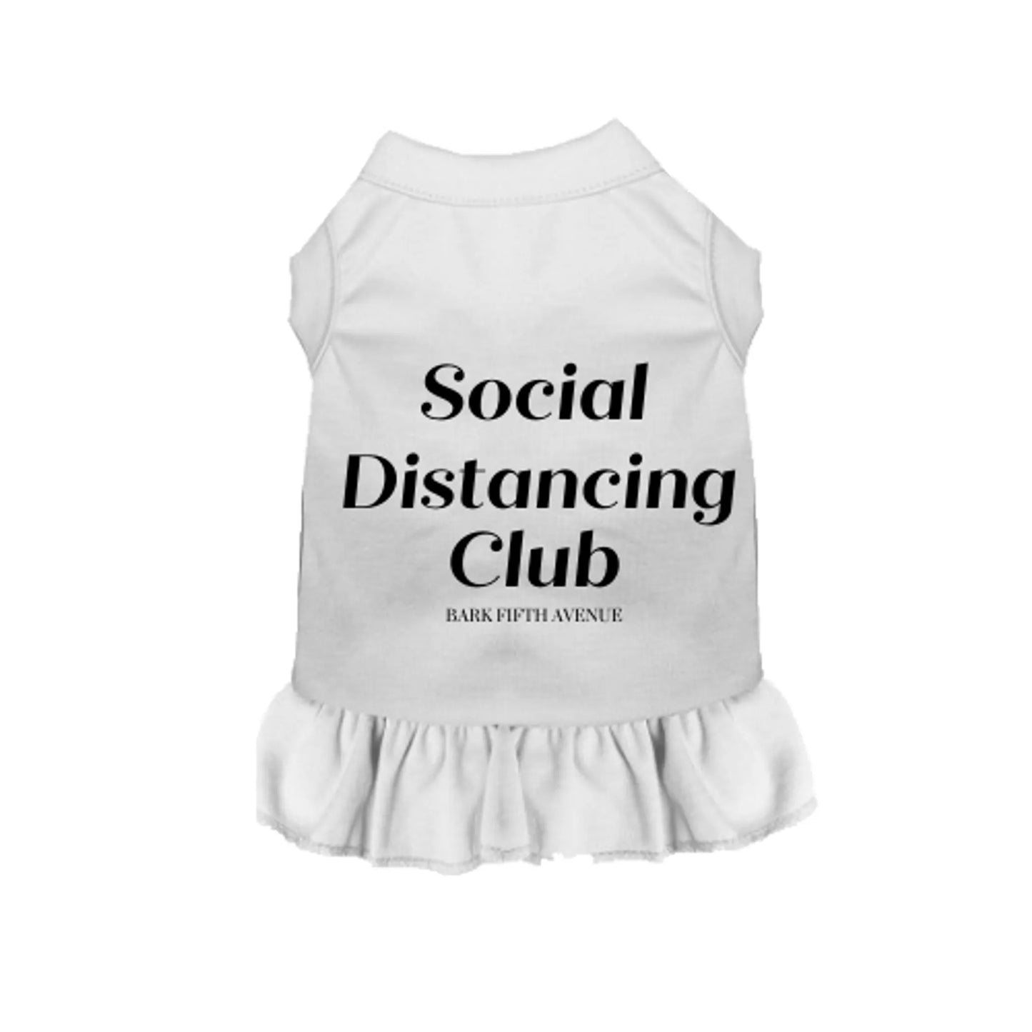 Anti Social Distancing Club - Color: White | Pack Of: 1 - Your Pet Connection
