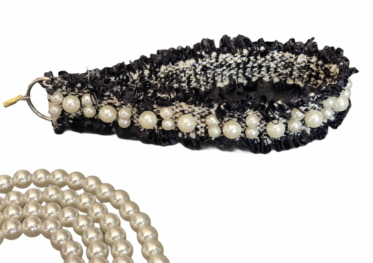 Bark Fifth Avenue Pearl & Tweed Dog Leash 120cm