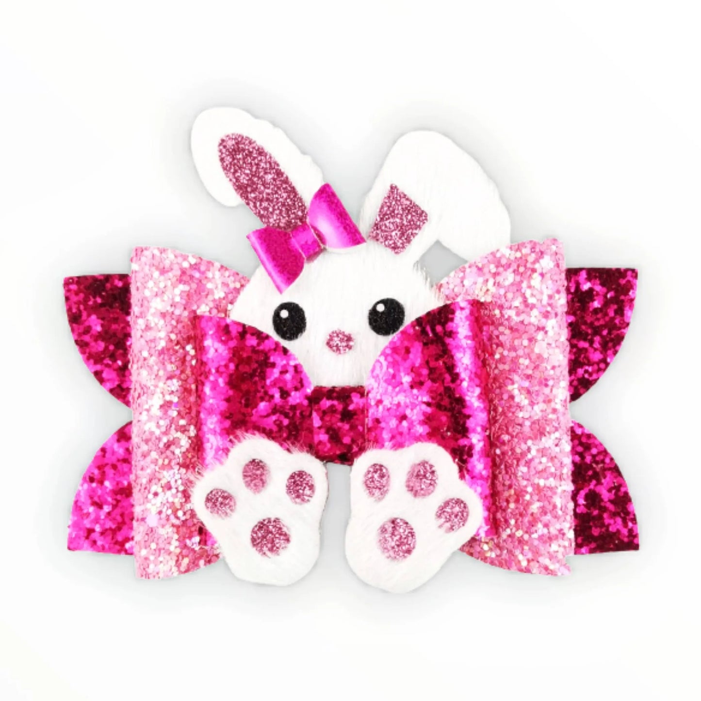 Peekaboo Bunny Bow Hair Clip - Your Pet Connection