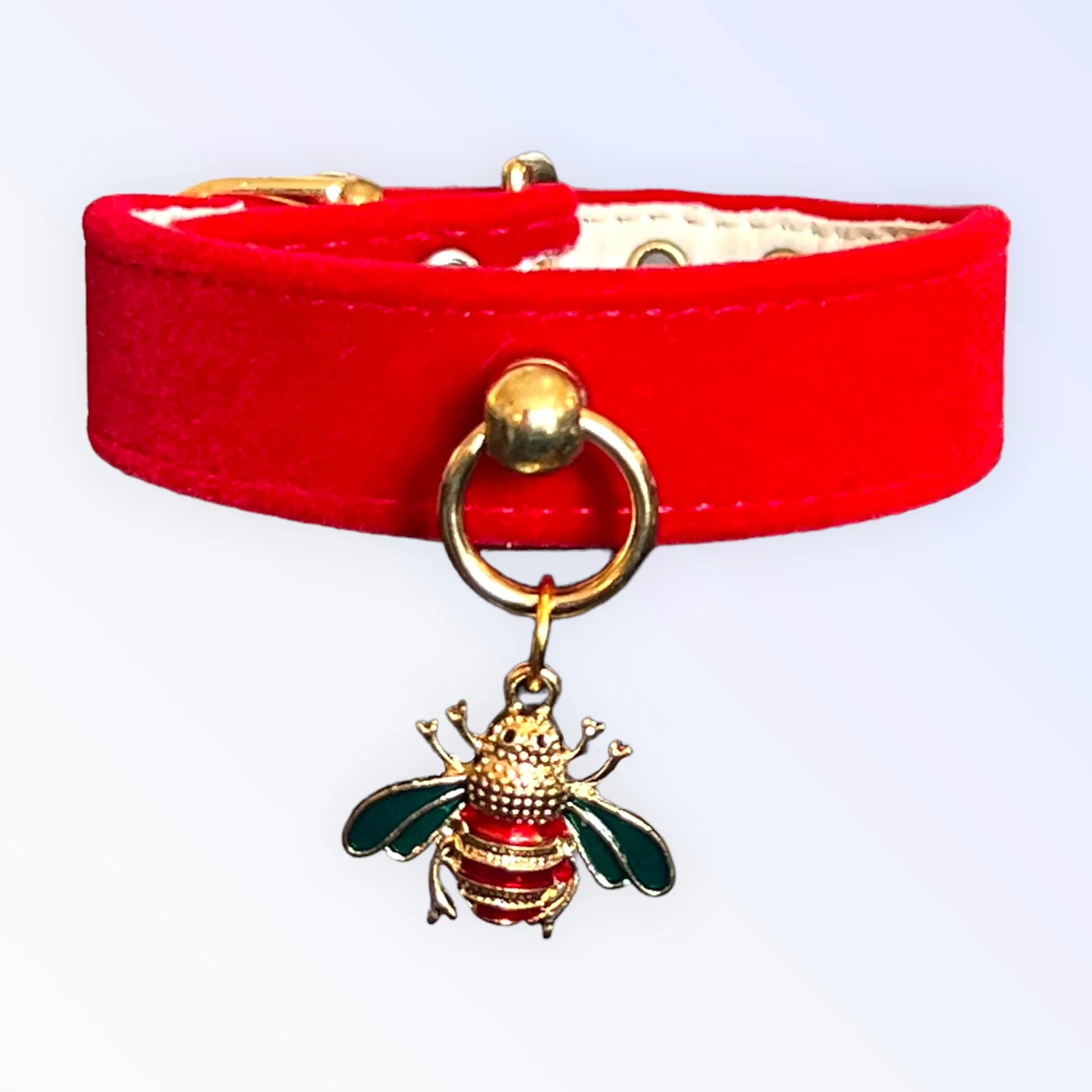 Red Velvet Bee Collar - Your Pet Connection