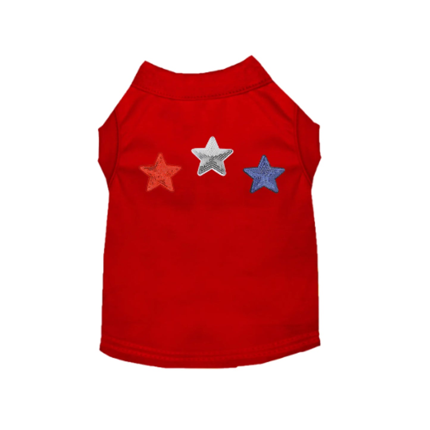 Red, White, & Blue Stars Tee/Dress - Pack Of: 1 - Your Pet Connection