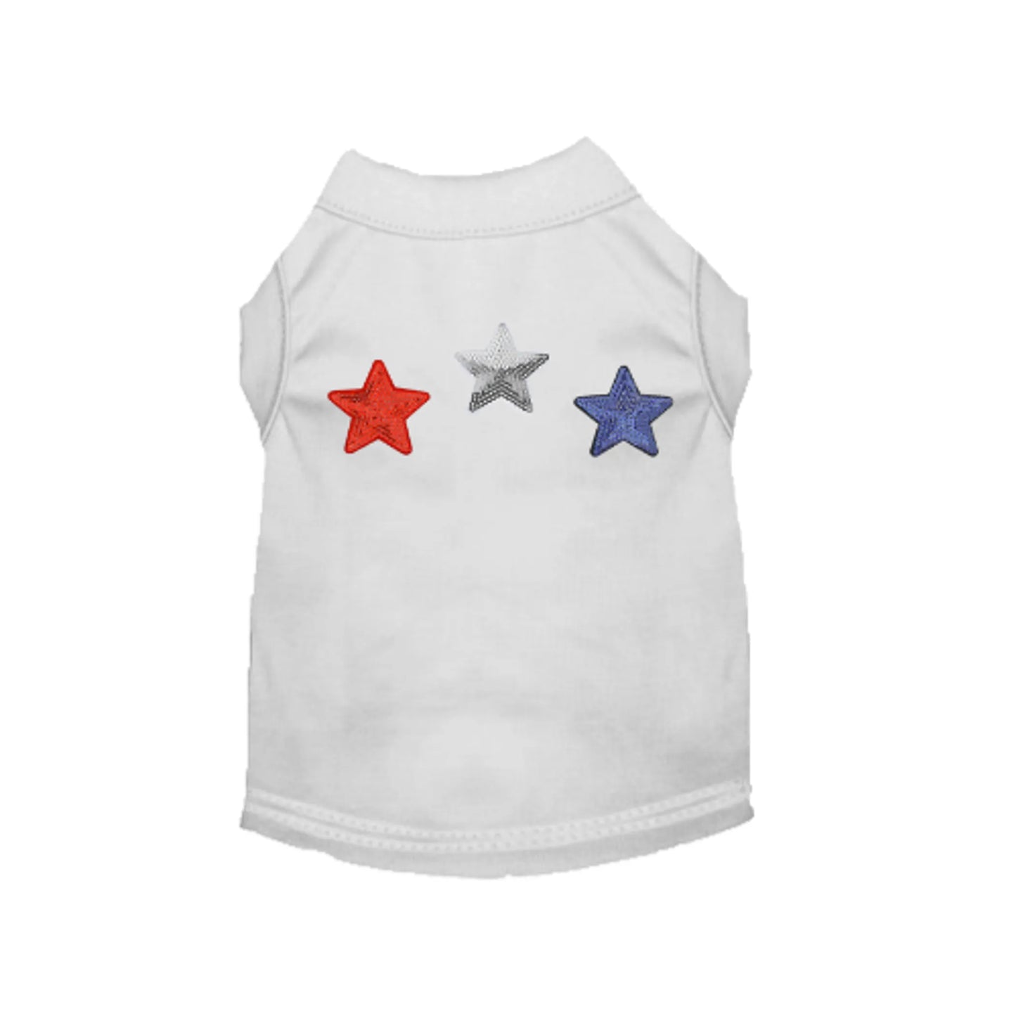 Red, White, & Blue Stars Tee/Dress - Pack Of: 1 - Your Pet Connection