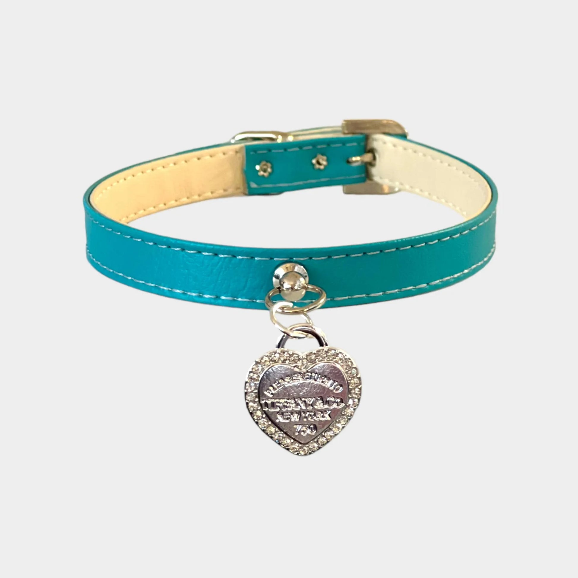 Rhinestone Heart Sniffany Dog Collar - Your Pet Connection