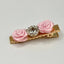 Bark Fifth Avenue Chic Rose & Rhinestone Hair Clip 1.75"