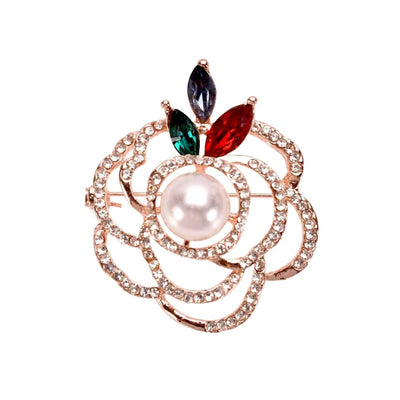 Rose Gold Pearl Brooch - Your Pet Connection