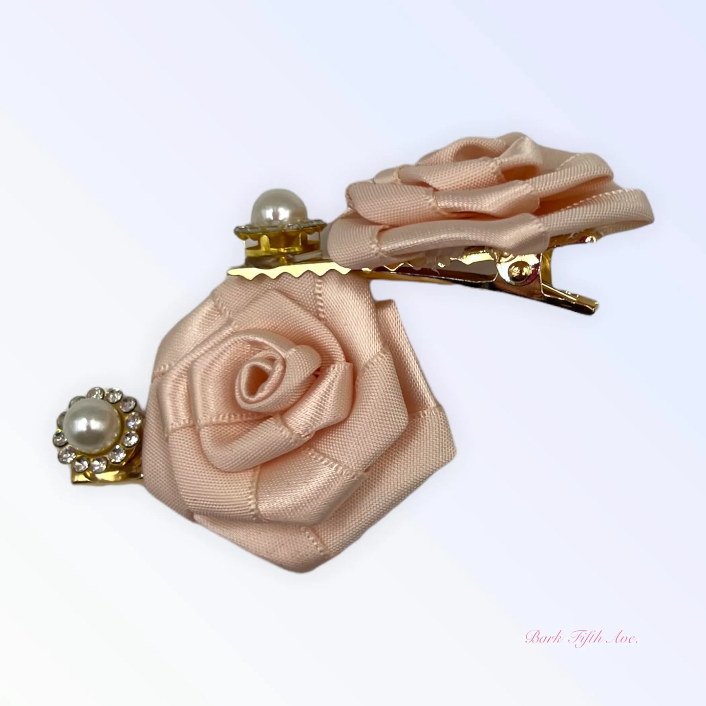 Silk & Pearl Florette Hair Clips - Your Pet Connection