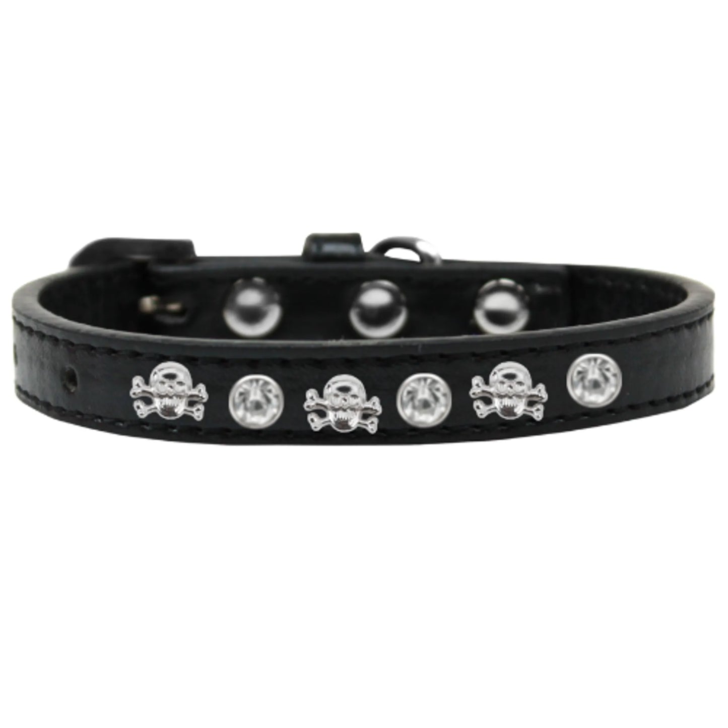Bark Fifth Avenue Skull Studded Dog Collar Large