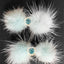 Snowflake Pom Pom Hair Barrettes - Your Pet Connection