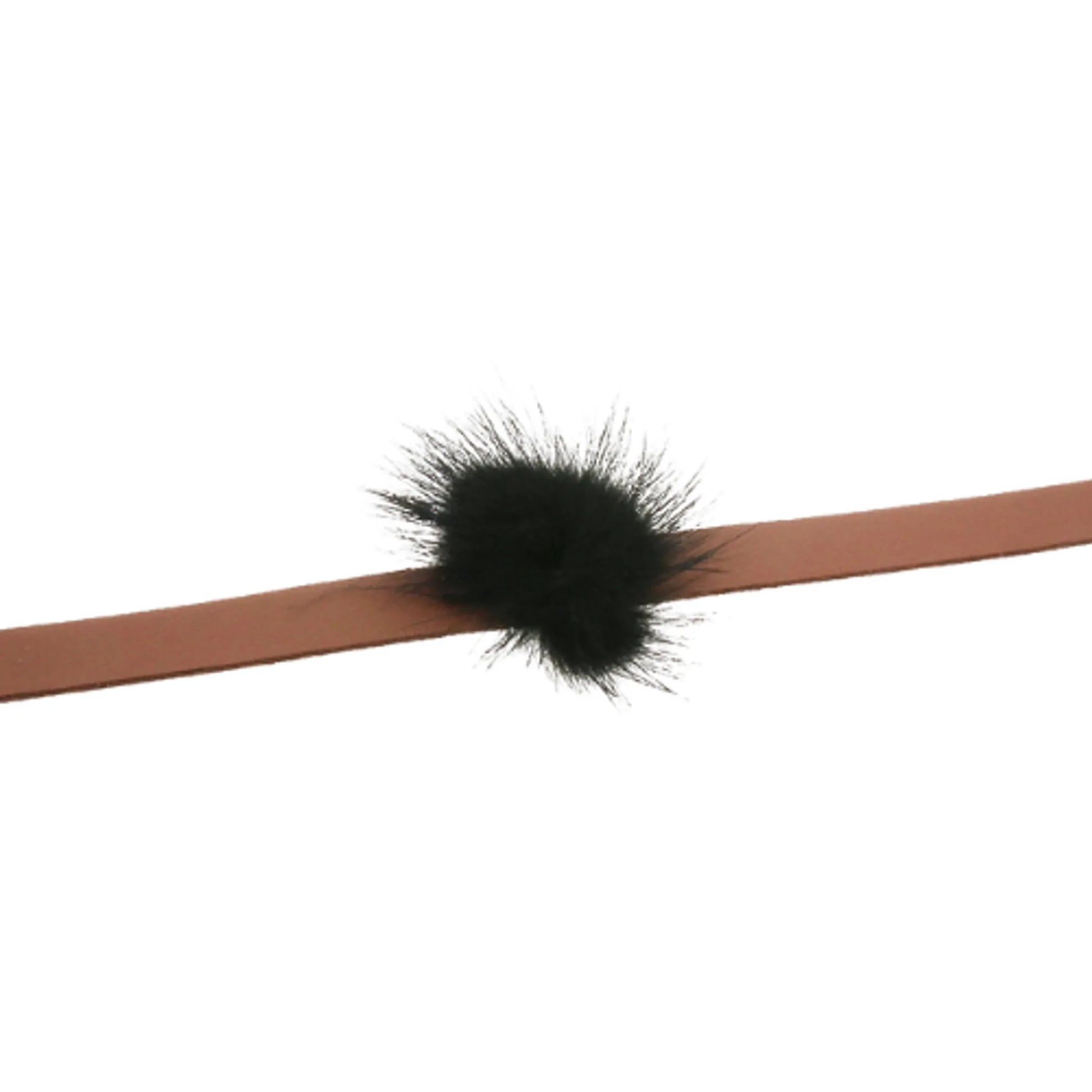Suede Pom Pom Necklace - Your Pet Connection