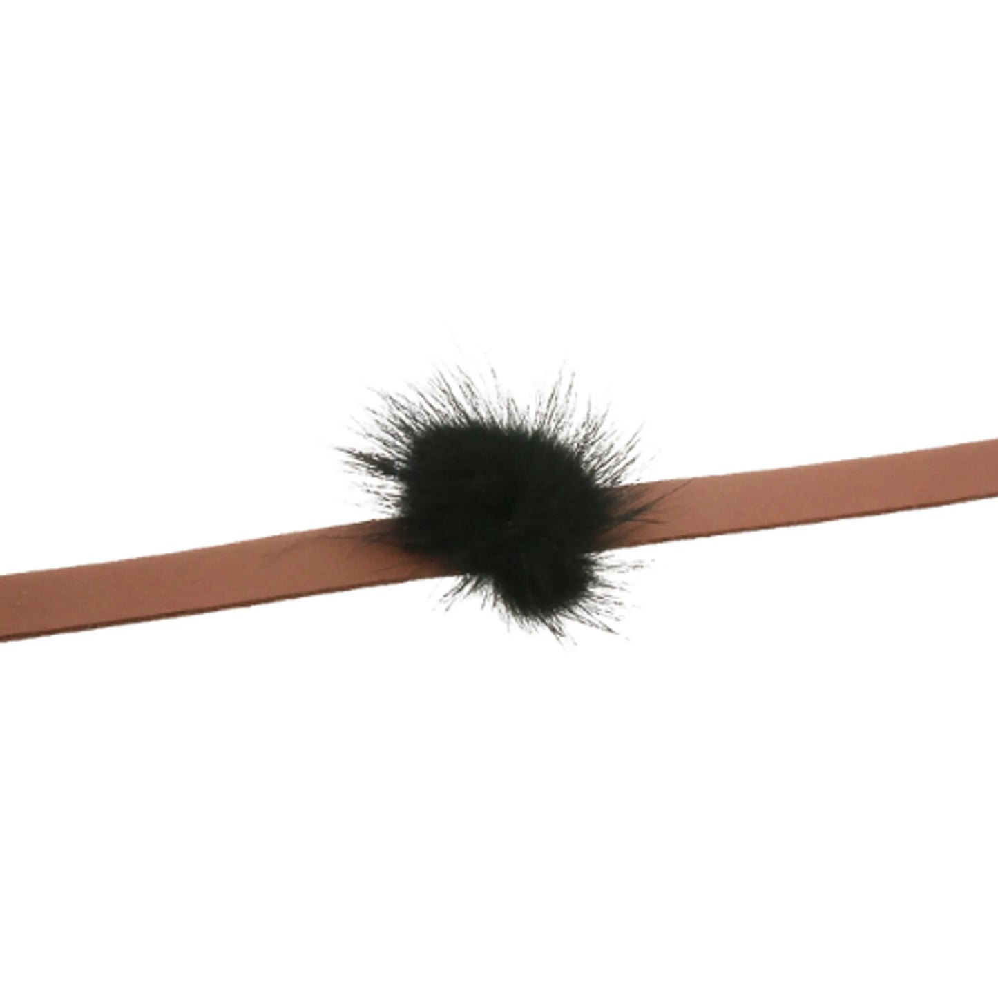 Bark Fifth Avenue Chic Suede Collar with Pom Pom