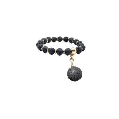 The Black Volcanic Diffuser Charm - Your Pet Connection